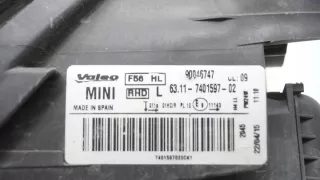 7401597 Фара левая MINI Cooper F56,F55 Арт e11903732, вид 7