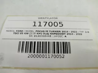 8V61-8C607-RD 0130308448 Вентилятор радиатора Ford Focus 3 Арт e11834765, вид 6