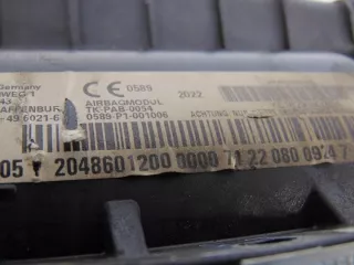 2048601200 Подушка безопасности Mercedes C W204 Арт e11822600, вид 3