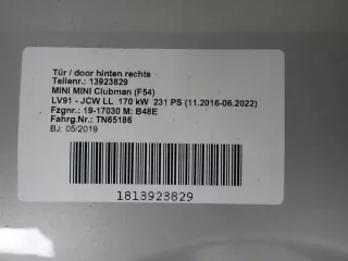 13923829 Дверь задняя правая MINI CLUBMAN F54 Арт e11808408, вид 3