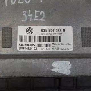 03E906033R 5WP44224 5WP4422402 Блок управления двигателем Volkswagen Polo 4 Арт e11804108, вид 2