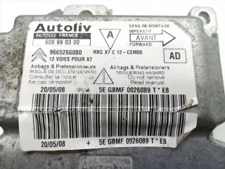 608990300 9665266080 Блок AirBag Citroen C5 2 Арт e11739845, вид 5