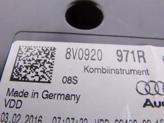 8V0920971R 17425683498 Щиток приборов (приборная панель) Audi A3 8V Арт e11724552, вид 4