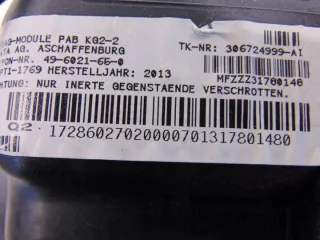 A1728602702 Подушка безопасности Mercedes SLK r172 Арт e11714982, вид 4