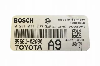 8966102A90 Блок управления двигателем Toyota Corolla E120 Арт e11703585, вид 5