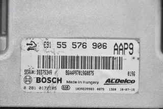 55576906 Блок управления двигателем Opel Astra J Арт e11701381, вид 3