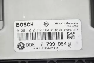 7799854 0281012880 Блок управления двигателем BMW 1 E81/E82/E87/E88 Арт e11697401, вид 3