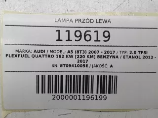 8T0941005E Фара левая Audi A5 (S5,RS5) 1 Арт e11696976, вид 11