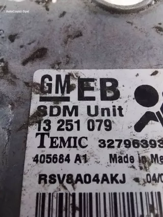 13251079 Блок AirBag Opel Astra H Арт e11696358, вид 3
