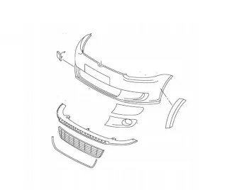 GRILL-903 Решетка радиатора Volkswagen Passat B8 Арт e11686703, вид 1