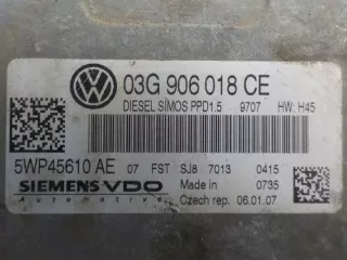 5WP45610AE,03G906018CE Блок управления двигателем Volkswagen Passat B6 Арт e11655239, вид 2