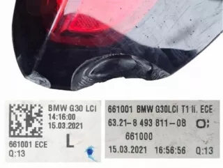 6321-8493811-08 Фонарь задний левый BMW 5 G30/G31 Арт e11588747, вид 2