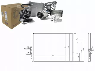 NISSENS,940227,SKR Радиатор кондиционера  BMW X3 F25 Арт AL12767084712, вид 1