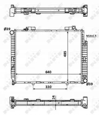 53945 Радиатор основной Mercedes E W210 Арт AL13776528824, вид 2