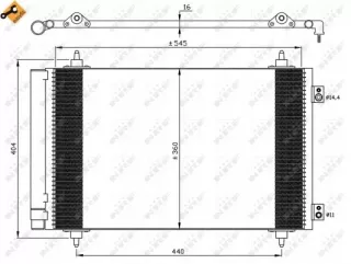 35844 Радиатор кондиционера  Peugeot Expert 2 Арт AL13871747603, вид 4