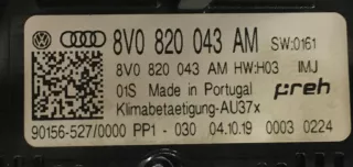 8V0820043AM Блок управления печки/климат-контроля Audi A3 8V Арт AL13998402652, вид 4