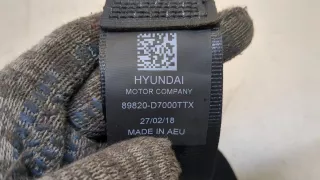 89820D7000TTX Ремень безопасности задний правый Hyundai Tucson 3 Арт 20406405, вид 3