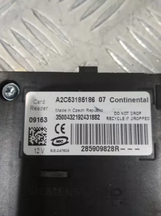 285909828R,A2C53185186,CONTINENTAL Замок зажигания Renault Megane 3 Арт 2_24880, вид 2