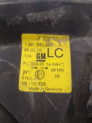 1307022299 Фара левая Opel Corsa C Арт 2_13266, вид 4