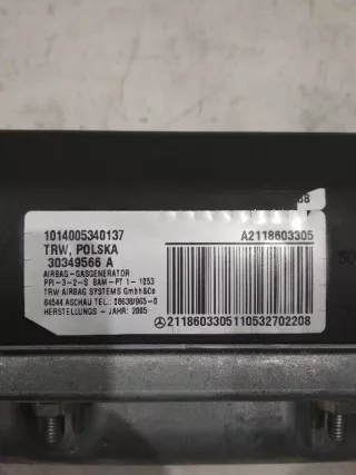 A2118603305 Подушка безопасности пассажира Mercedes E W211 Арт 2_11470, вид 2