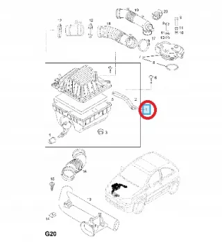 13270894 Корпус воздушного фильтра Opel Corsa C Арт AL10967021478_2, вид 5