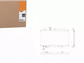 NRF53760,SERW Радиатор основной Nissan Primera 12 Арт AL12455238946, вид 1