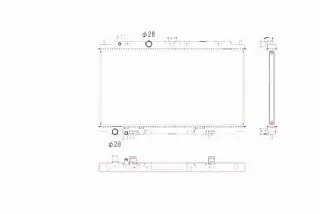 NRF53760,SERW Радиатор основной Nissan Primera 12 Арт AL12455238946, вид 2