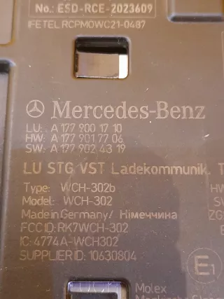 A1779001710 Блок комфорта Mercedes A W177 Арт AL12615868409, вид 2