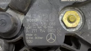  Генератор Mercedes C W203 1.8л Турбо-инжектор Арт 20411935, вид 3