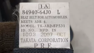 8494064J0 Ремень безопасности передний левый Suzuki Grand Vitara JT Арт 20412625, вид 3