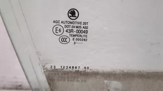 5E0845202A Стекло двери передней правой Skoda Octavia A7 Арт 20405703, вид 2
