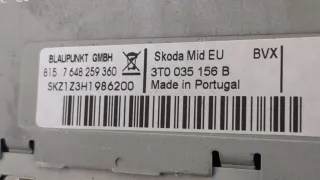 3T0035156B,7648259360 Магнитола (аудио система) Skoda Superb 2 Арт 9156374, вид 4
