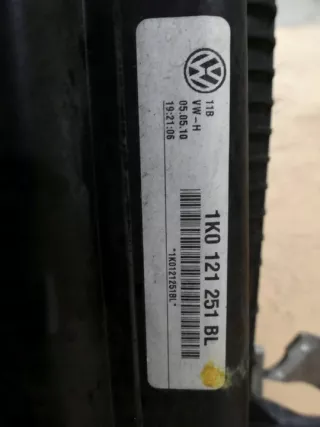 1K0820411N 1K0121251BL Радиатор (основной) Volkswagen Caddy 3 Арт e9207834, вид 8