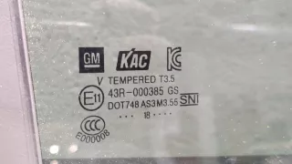  Стекло двери задней правой Chevrolet Trax Арт 11407033, вид 4