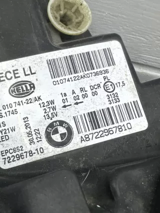 7229678 Фара правая BMW 1 F20/F21 Арт e10642432, вид 3
