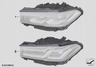 63119479267 Фара левая BMW 5 G30/G31 Арт e10645931, вид 2
