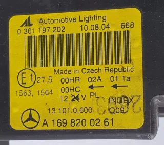A1698200261 0301197202 Фара правая Mercedes A W169 Арт e10657930, вид 8