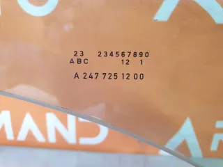 A2477251200, 43R00050, A2477251200, 9 Стекло двери Mercedes B W247 Арт 310686PM, вид 7