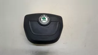 5J0880201K Подушка безопасности водителя Skoda Fabia 2 restailing Арт 20434916, вид 1
