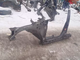 Порог со стойкой левый SsangYong Actyon 1 2007г.  - Фото 3