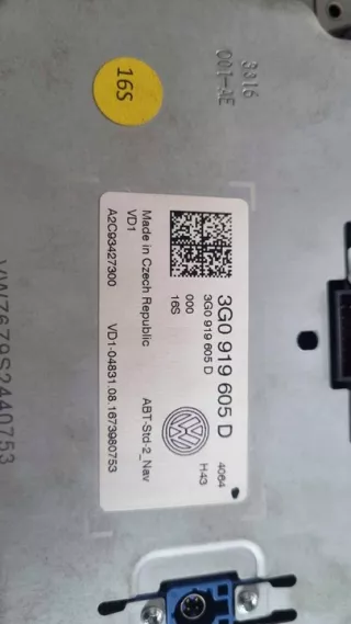 3G0919605D Блок навигации Volkswagen Passat B8 Арт e7123674, вид 3