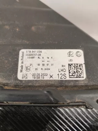 57B941036 57B941036, Фара правая Skoda Karoq Арт e10671363, вид 4