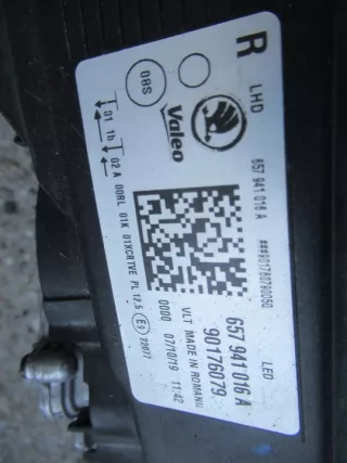 957941016A Фара правая Skoda Scala Арт e10671850, вид 4