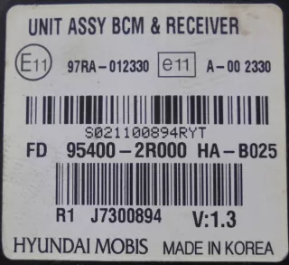 95400-2R000 Блок управления (другие) Hyundai i30 FD Арт e10680061, вид 2