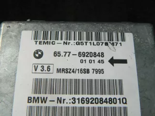 6920848 Блок AirBag BMW 5 E39 Арт e10696173, вид 4