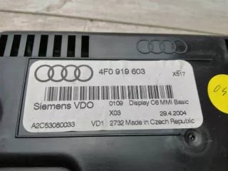 4F0919603 Дисплей Audi A6 C6 (S6,RS6) Арт 2-85664, вид 3