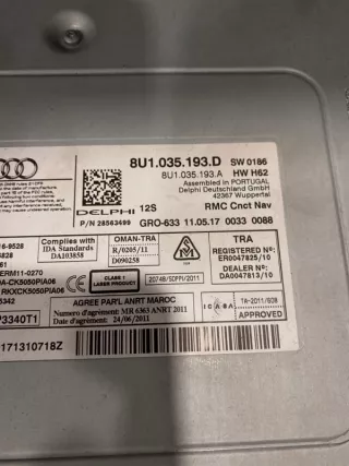 8U1035193D Блок управления магнитолой Audi Q3 1 Арт 2-94096, вид 3