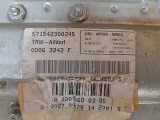 00063242F Подушка безопасности шторка лев. Mercedes S W220 Арт 2-225704, вид 3