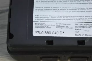 7L0880240D Подушка безопасности боковая (в сиденье) Volkswagen Touareg 1 Арт 2-329384, вид 4