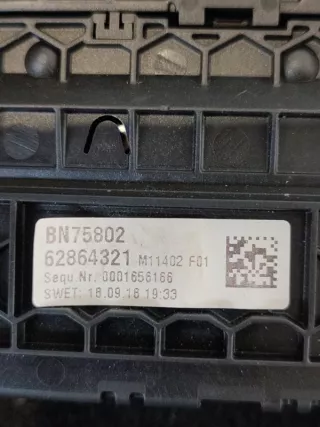 61315A4A4E5 Панель управления климатом BMW 5 G30/G31 Арт 2-491239, вид 4
